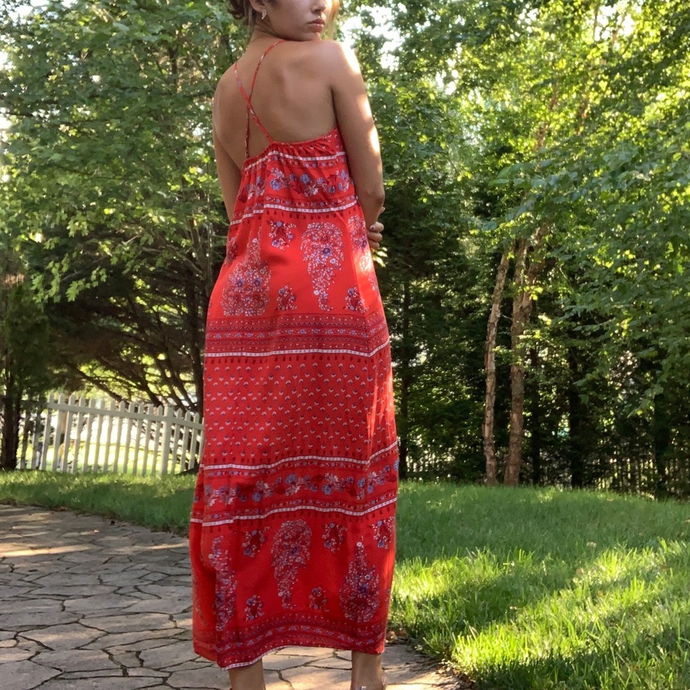 Old Navy Red Maxi Dress